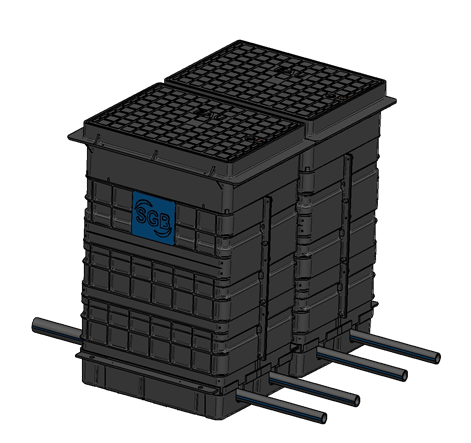 Multicompact' - 4 compteurs - Robinet laiton AVC